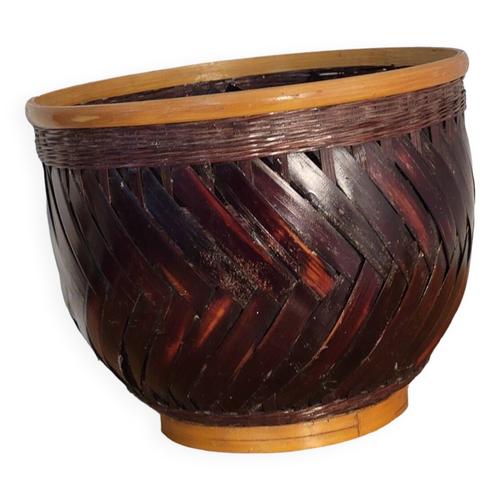 Cache Pot Rotin Osier Marron