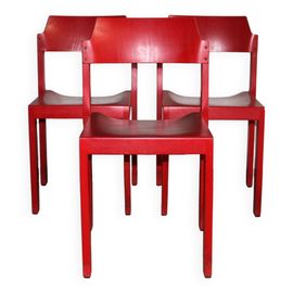 Suite De 3 Chaises Canto Schlapp Mbel Rouge