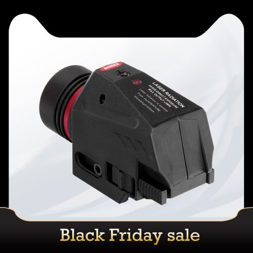 Lampe De Poche Tactique Led Pour Armes À Feu Laser Rouge Sur Rail De 20 Mm, Idéal À Monter Sur Un Pistolet De Airsoft Militaire