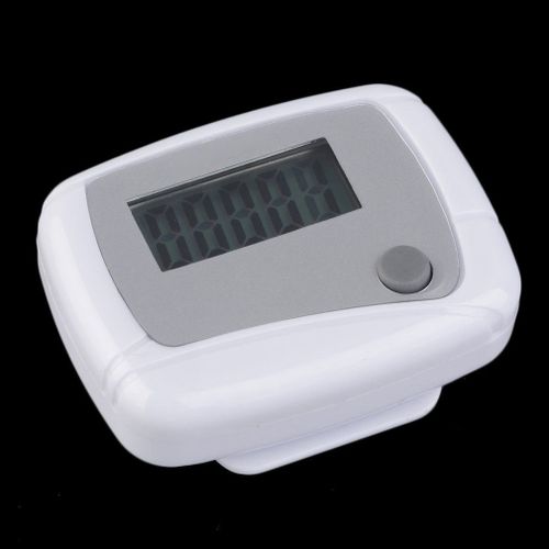 Podomètre Numérique Portable Lcd, Mini, Compteur De Distance De Marche, Couleur Blanche, Haute Qualité, Nouveau