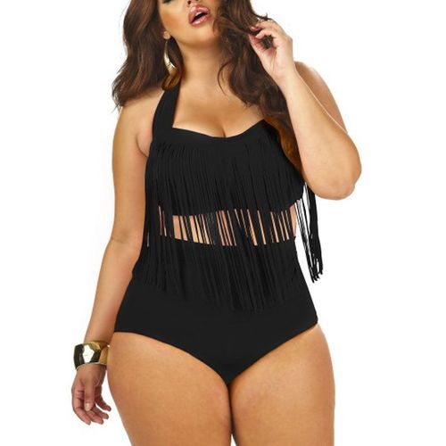 Maillot De Bain Grande Taille Pour Femmes, Ensemble Deux Pièces, Soutien-Gorge Push Up, Col Licou, Sexy, Xxl, 3xl, Vêtements De Plage, Été