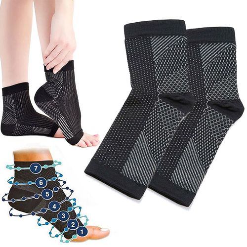 Chaussette De Compression Pour Cheville De Sport, 1 Pièce/Paire, Manchon De Pied Anti-Fatigue, Filet Respirant, Équipement De Protection Pour Cheville