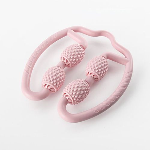 Pince De Massage Annulaire En Plastique N66, Accessoire De Relaxation Des Mollets, Bâton À Roulettes, Yoga, Quatre Roues