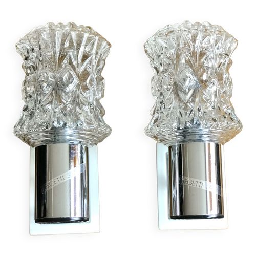 Appliques 1970 Targetti Sankey Transparent