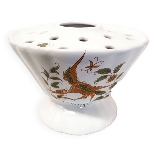 Vase Pique Fleurs En Faence Moustiers blanc