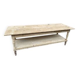 Grande Table De Drapier Daposatelier Industriel Vintage 1930 Vintage French Workshop Table Sapin Nature Transparent