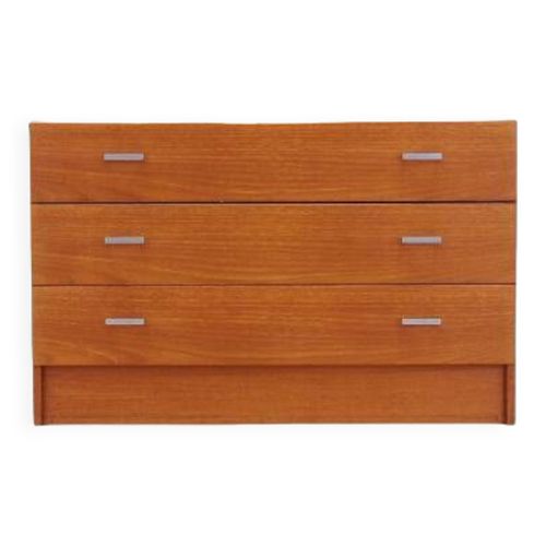 Commode En Teck Design Danois Annes 1990 Production  Danemark Orange
