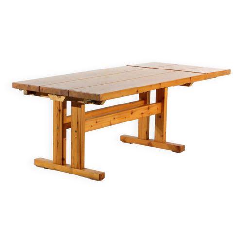 Table  Manger Extensible Design Vintage Danoise En Pin Massif Par Thors Mbelfabrik 1960 Bois