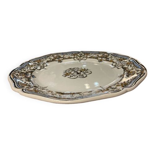 Gien  Assiette Plat Faence Dcor Dionysos Diamtre 25 Cm Multicolore