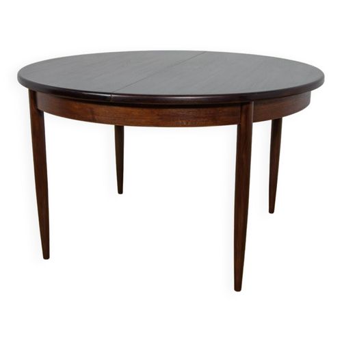 Table De Salle  Manger Ronde Midcentury En Teck  Fresque De Gplan Royaumeuni 1960s Marron