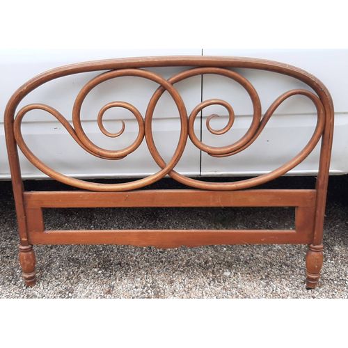 Tete Et Pied De Lit  Type Thonet Bois