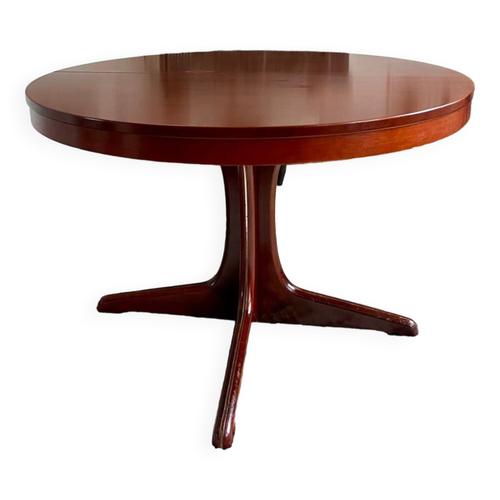 Table Ronde Extensible En Acajou Baumann Bois