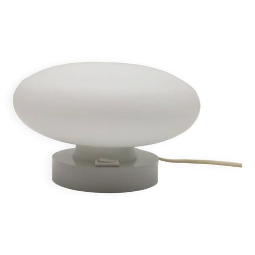Lampe Vintage Galet Champignon Space Age Design 80aposs Blanc