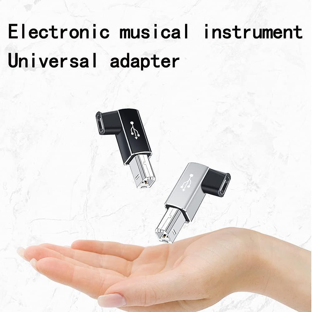 4Pack USB C to Midi 90 Degree Adapter,USB C Female to USB B ... - 4