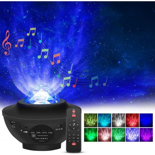 Lampe Projecteur Led Étoile, Projecteur Ciel Étoilé Rotatif Avec 21modes& Télécommand &timer & Bluetooth, Projecteur Galaxie Plafond Étoile Océan Decoration Pour Bébé Adulte