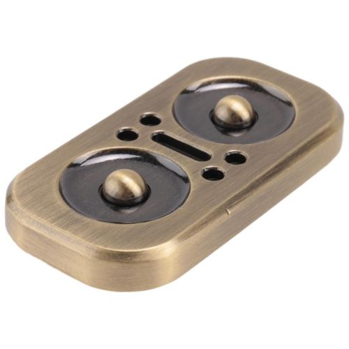 Hibou Fidget Rotate Slider Adulte Métal Anxiété Stress Relief Jouets, Bronze Antique
