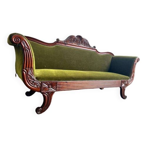 Fauteuil Canap Canap Baroque Vintage En Vert Mousse Vert