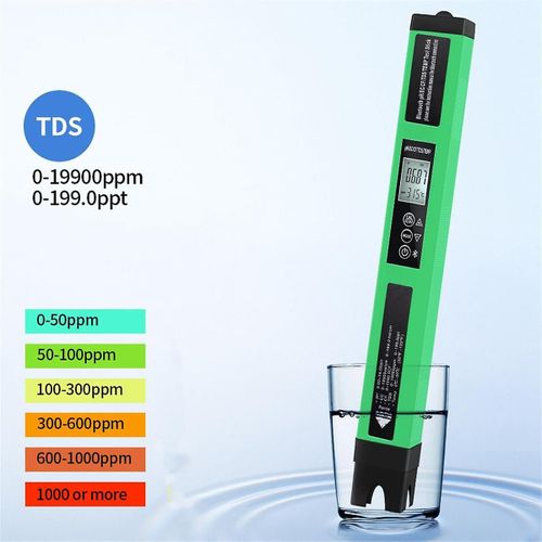 5 in 1 Water Quality Tester PH/EC/TDS//Temp with BT Multifunction Water Meter Digital PH Meter for