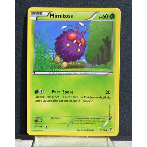Carte Pokémon 1/119 Mimitoss Xy04 Vigueur Spectrale Neuf Fr