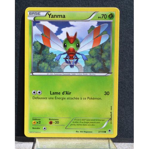 Carte Pokémon 3/119 Yanma Xy04 Vigueur Spectrale Neuf Fr