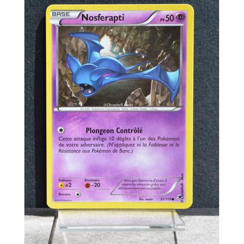 Carte Pokémon 31/119 Nosferapti Xy04 Vigueur Spectrale Neuf Fr