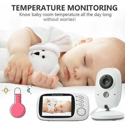 Rameng Baby Monitor Video Numérique Sans Fil Caméra Vision Communication Bidirectionnelle 