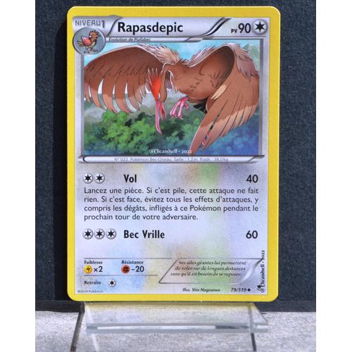 Carte Pokémon 79/119 Rapasdepic Xy04 Vigueur Spectrale Neuf Fr