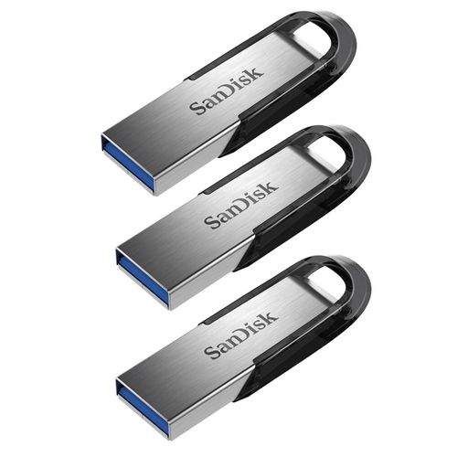 Lot de 3 SANDISK Clé USB Ultra Flair 64Gb USB 3.0 Gris