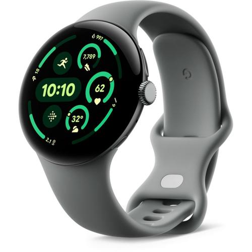 Google Pixel Watch 3 - Boîtier 45 Mm - Vert Sauge - Bracelet Vert Sauge - 4g