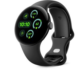 Google Pixel Watch 3 - Boîtier 41 Mm - Noir Mat - Bracelet Noir Volcanique - Bluetooth
