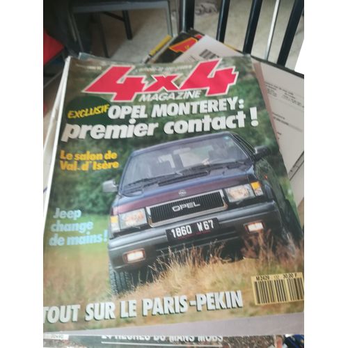 4x4 Magazine 132 De 1992 Opel Monterey Ldt Diesel Turbo,Polaris Big Boss 6x6