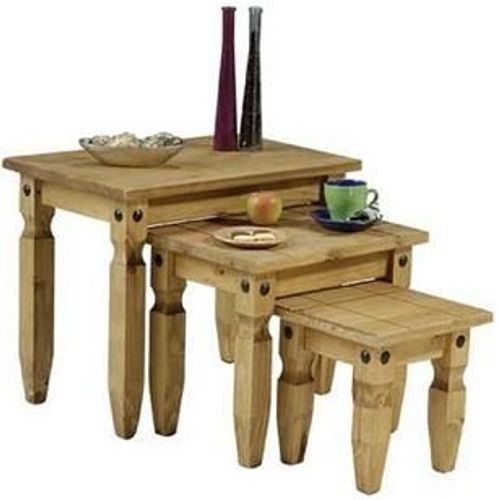 Tason Pine Nest Of Tables - Bois Massif