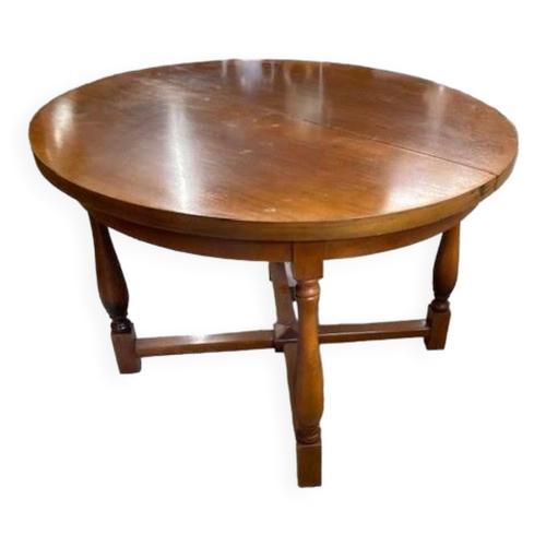 Table Ronde En Merisier Bois