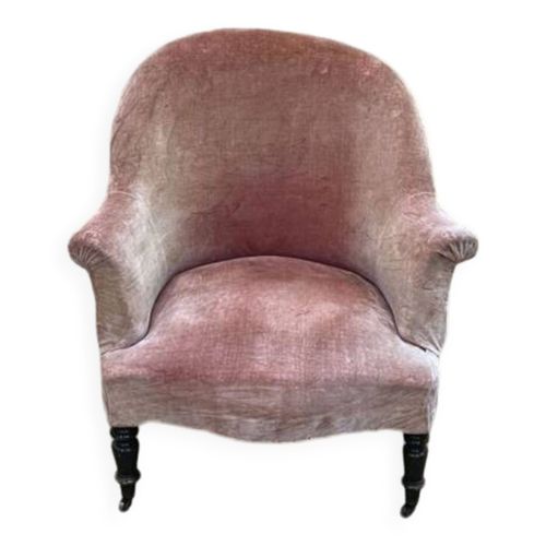 Fauteuil Crapaud Napolon Iii Rose