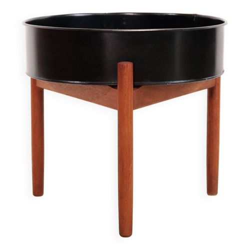Jardinire Danoise En Teck Par Spttrup Plantstand Annes 1960 Noir