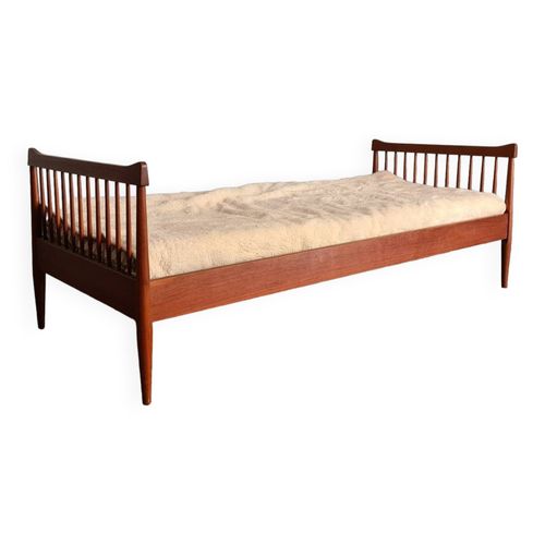 Lit Scandinave En Teck Bois