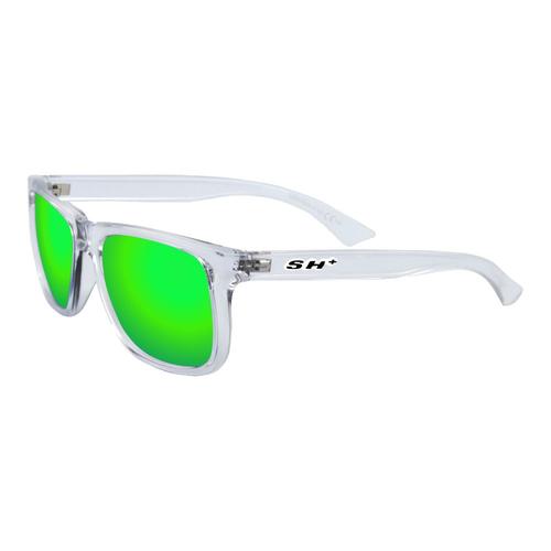 Sh + Lunettes Unisexes Casual En Cristal Avec Verres Verts Cat. 3, 100% Protection Uva Et Uvb