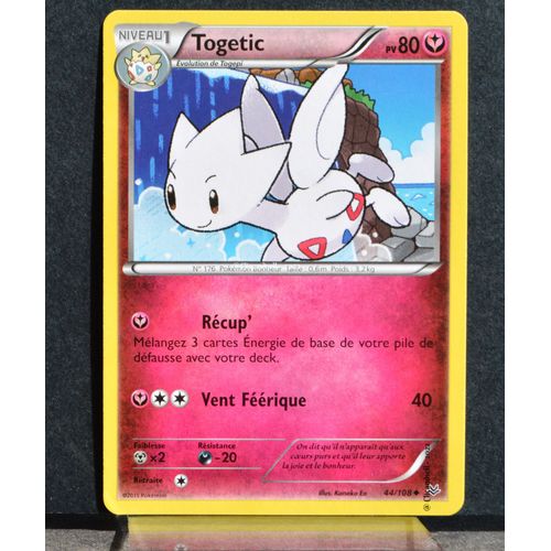 Carte Pokémon 44/108 Togetic Xy06 Ciel Rugissant Neuf Fr