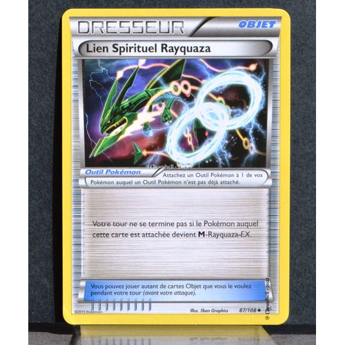 Carte Pokémon 87/108 Lien Spirituel Rayquaza Xy06 Ciel Rugissant Neuf Fr