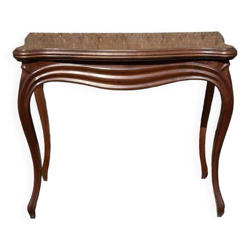 Table De Jeu En Bois Daposacajou Napolon Iii 18me Sicle Bois