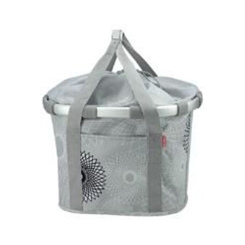 Panier Klickfix Bikebasket Gris Clair Cristal