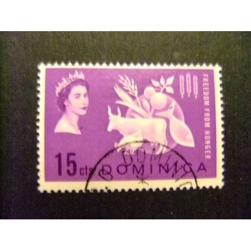 Dominique 1963 Elizabeth Ii Campagne Contre La Faim Yvert 176 Fu Mnh