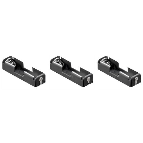 Goobay Lot de 3 Supports 1 Piles AA Fer à souder (U)