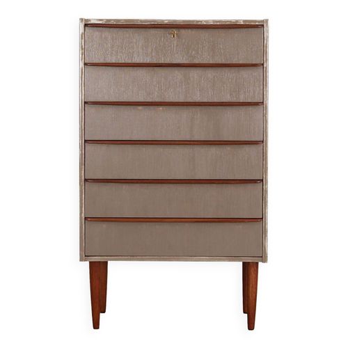 Commode En Teck Design Danois Annes 1960 Production  Danemark Gris