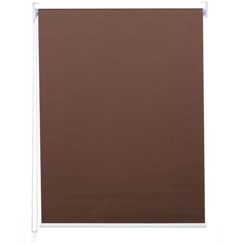 Store Enrouleur De Fenêtre Occultant Protection Solaire Store À Tirage Latéral 90x230cm Opaque Marron 04_0004498