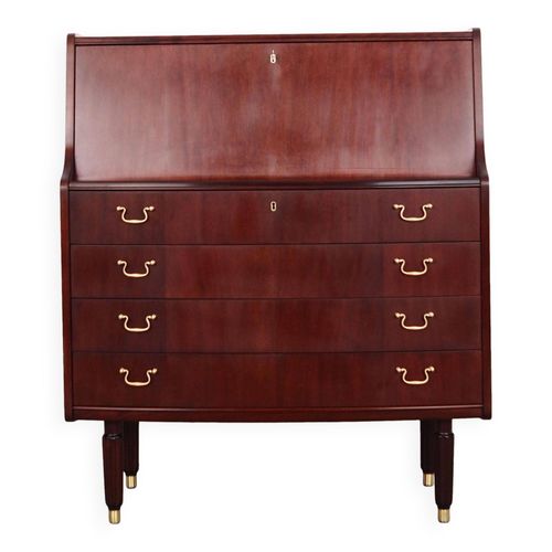 Secrtaire En Acajou Design Danois Annes 1970 Fabricant  Pmj Viby J Bois