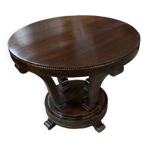 Guridon Art Deco Marron