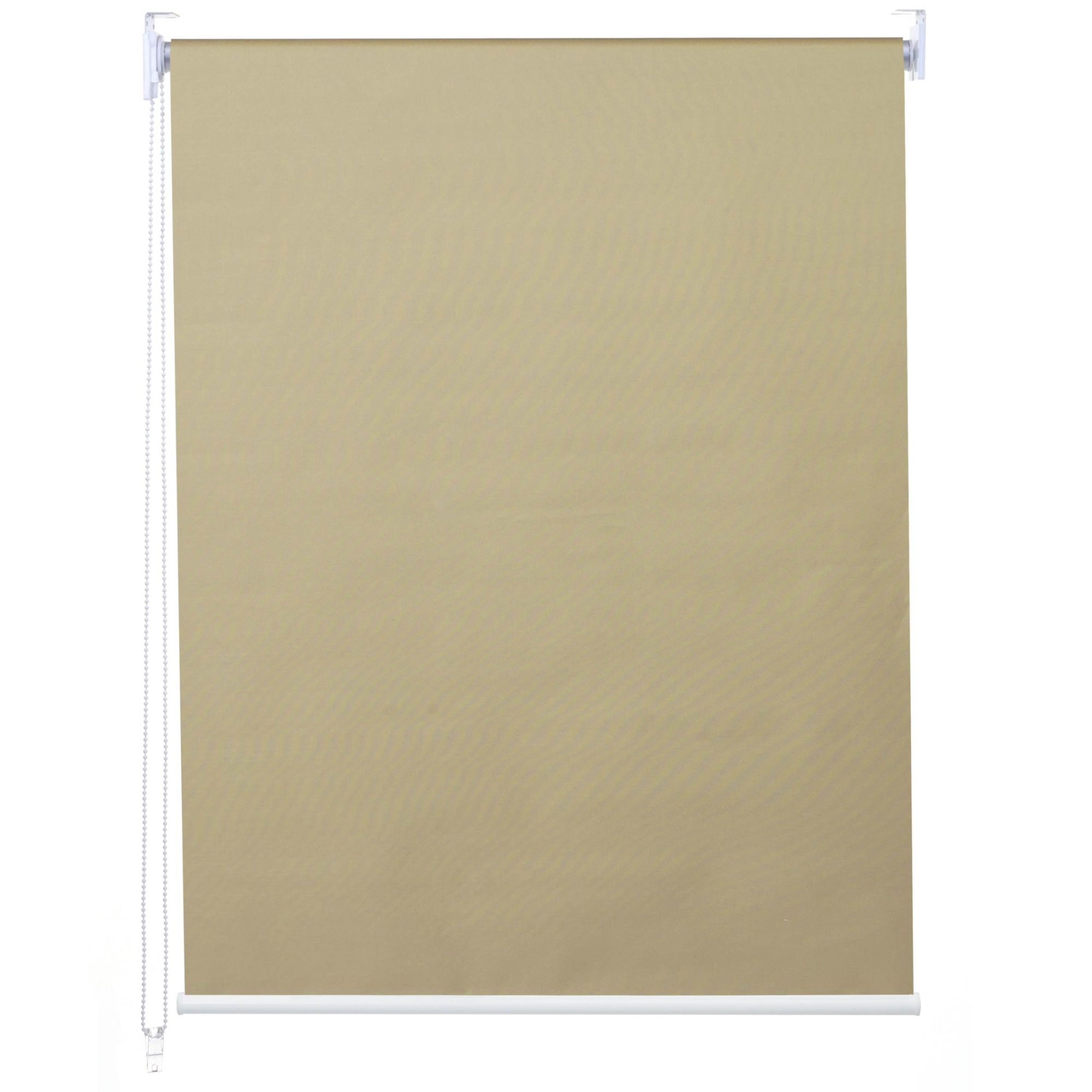 Store Enrouleur De Fenêtre Occultant Protection Solaire Store À Tirage Latéral 50x160cm Opaque Beige 04_0004421