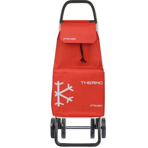 Chariot ROLSER de courses isotherme 4 roues LN rouge