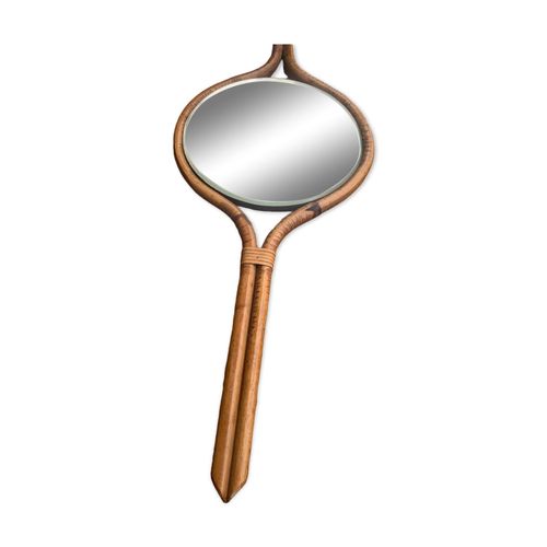 Miroir scandinave annee 60 par  jorgen gammelgaard marron